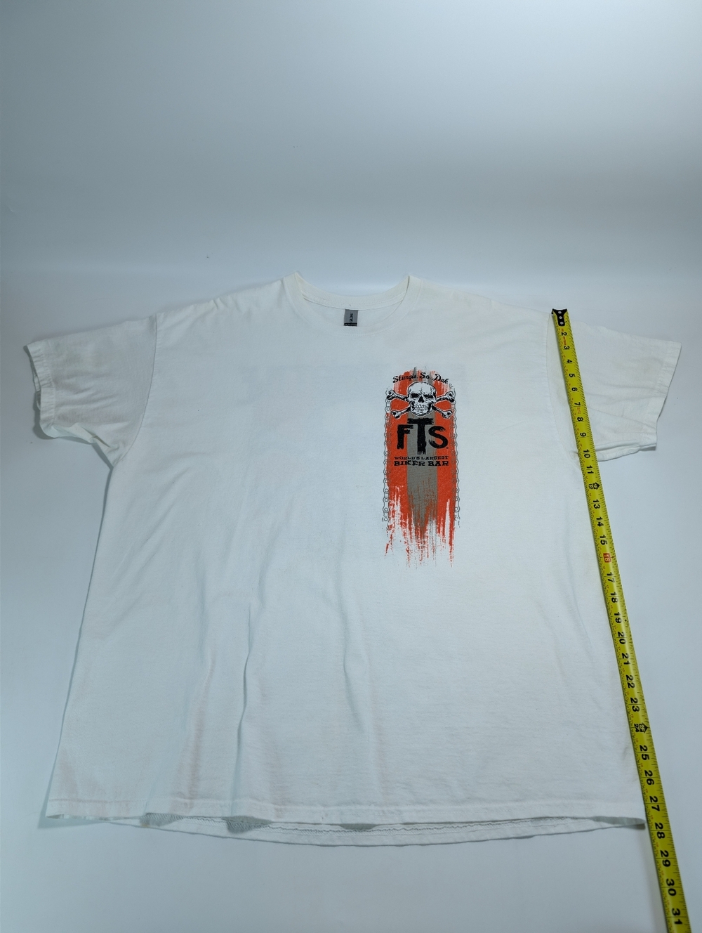Full Throttle Saloon Sturgis South Dakota White Graphic T-shirt - Picture 9 of 9